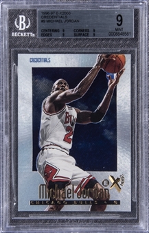 1996-97 E-X2000 "Credentials" #9 Michael Jordan (#346/499) – BGS MINT 9